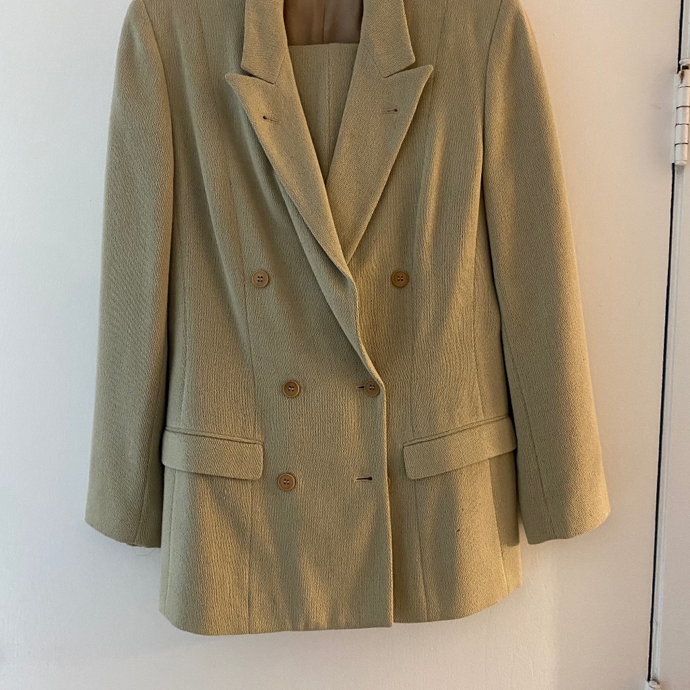 Calvin Klein Tan wool suit
